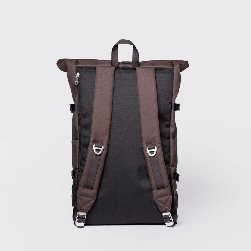 Icon Rolltop Backpack L brown/natural leather Sandqvist