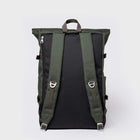 Icon Rolltop Backpack L dawn green/dark brown leather Sandqvist