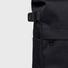 Icon Rolltop Backpack M black/black leather Sandqvist