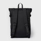 Icon Rolltop Backpack M black/black leather Sandqvist