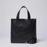Iris Leather Tote Bag black