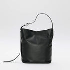 Leather Shopper Bag black