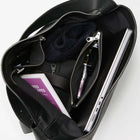 Leather Shopper Bag black