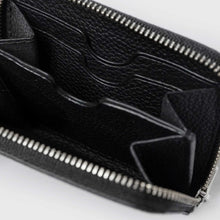 Leather Zip Wallet black