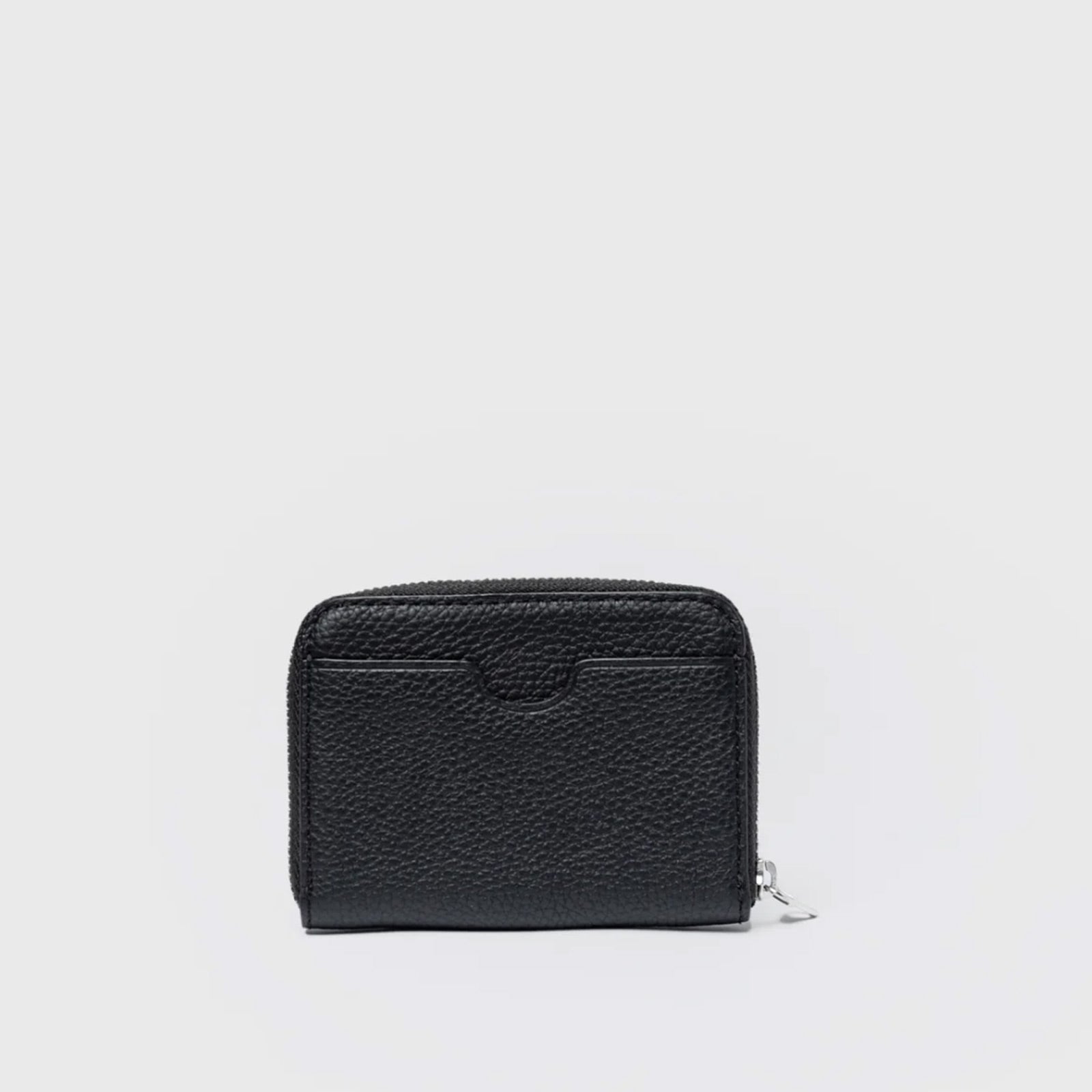 Leather Zip Wallet black