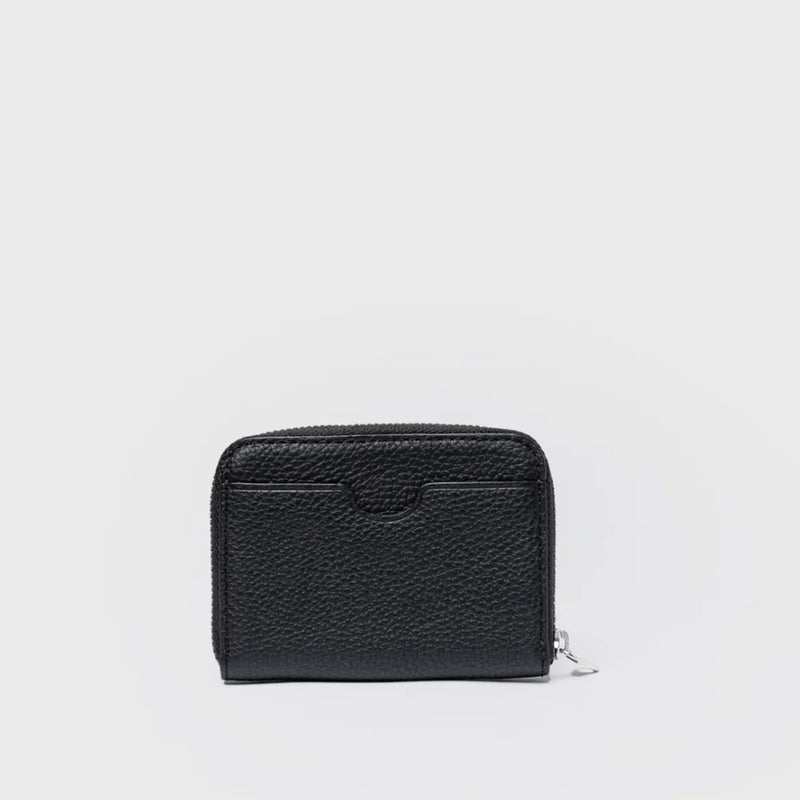 Leather Zip Wallet black
