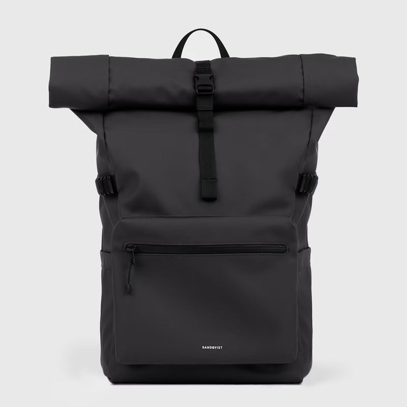 Stream Rolltop Backpack L black Sandqvist