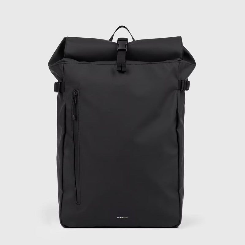 Stream Slim Rolltop Backpack L black Sandqvist