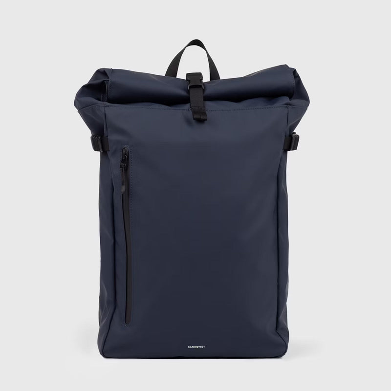 Stream Slim Rolltop Backpack L navy Sandqvist
