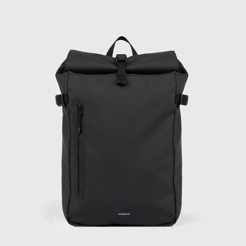 Stream Slim Rolltop Backpack M black Sandqvist