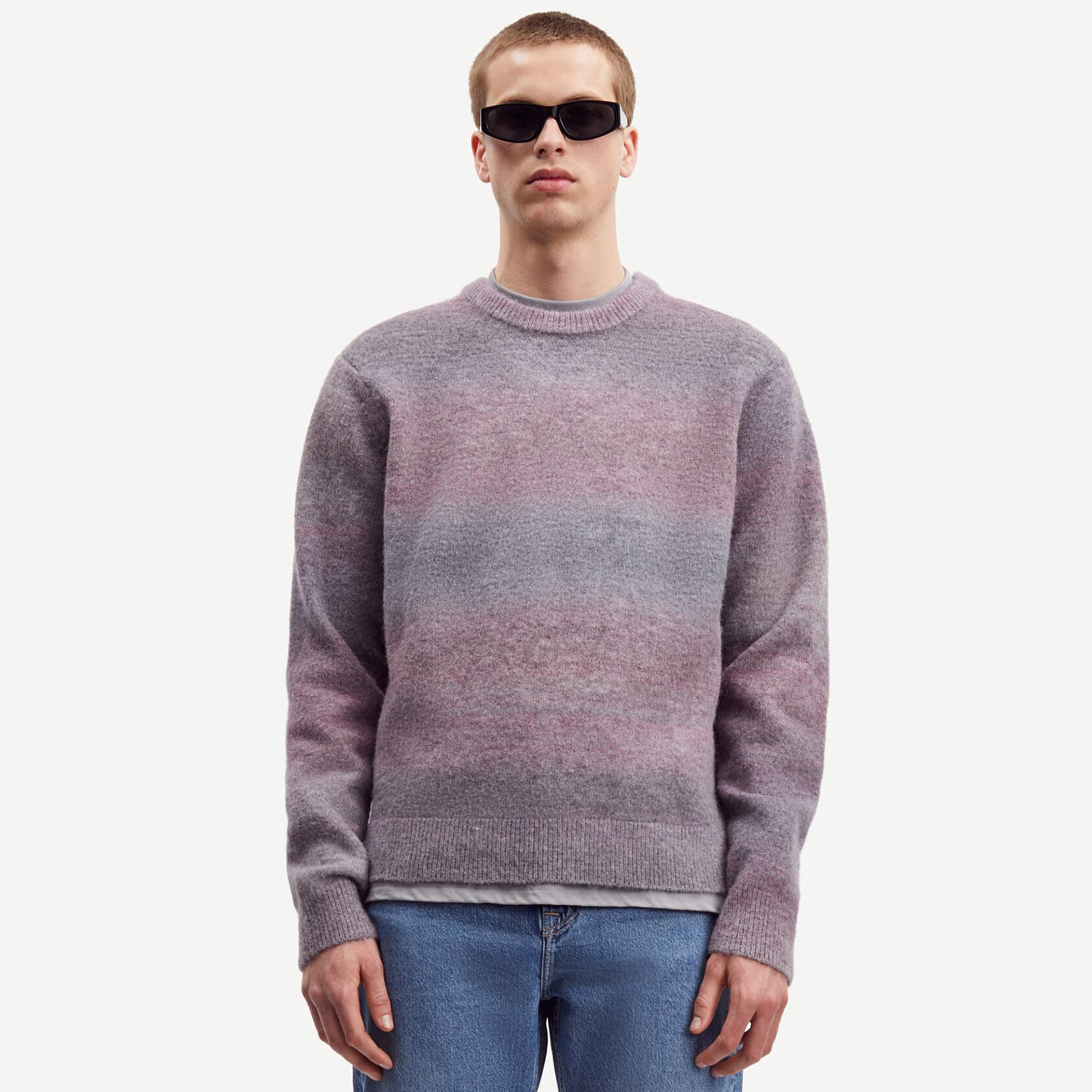 Aiden Crew Neck 15012 gray ombre