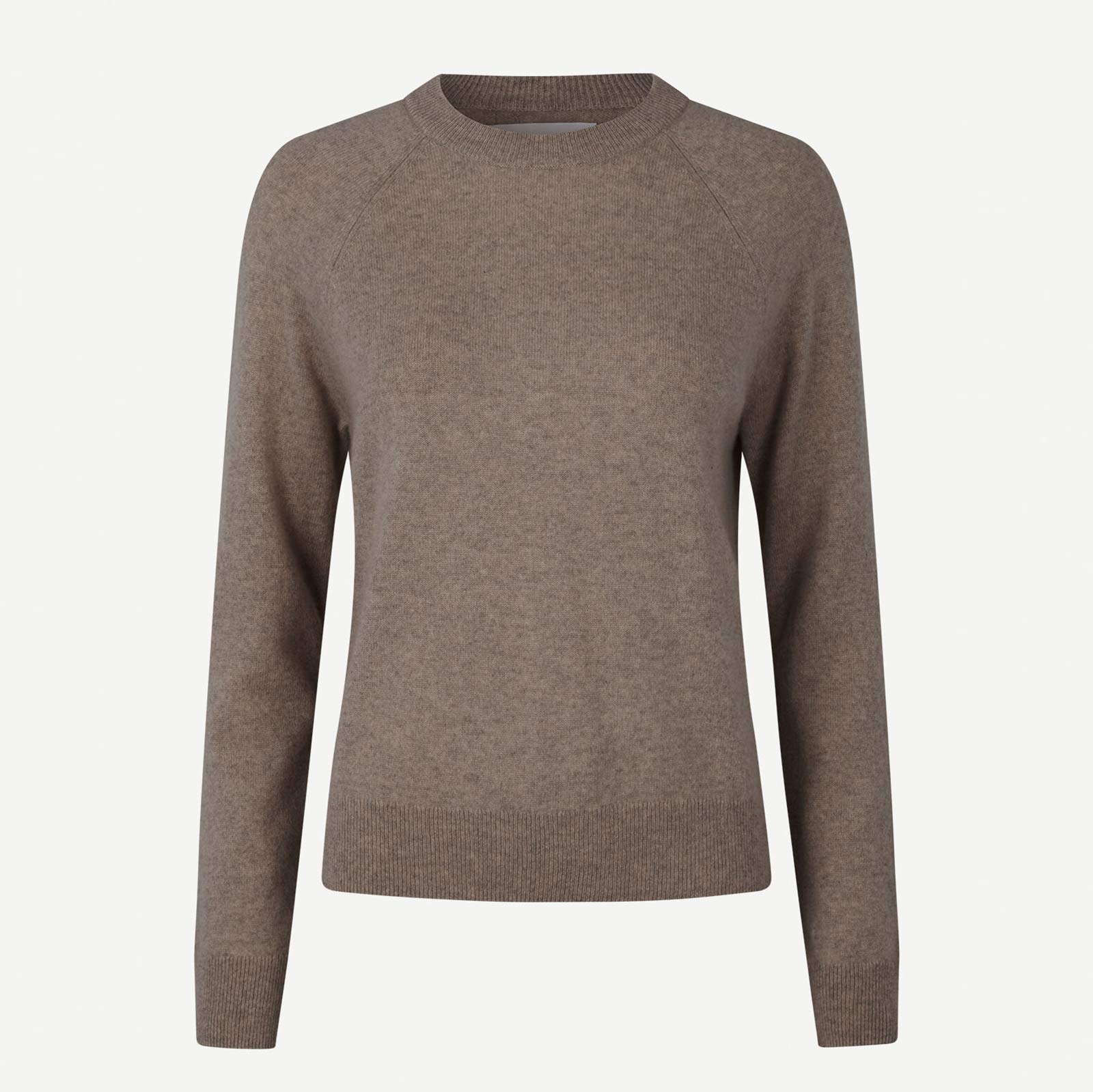 Boston O-Neck Jumper grey brown mel