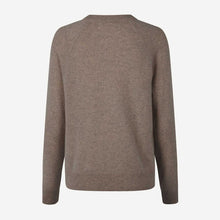 Boston O-Neck Jumper grey brown mel