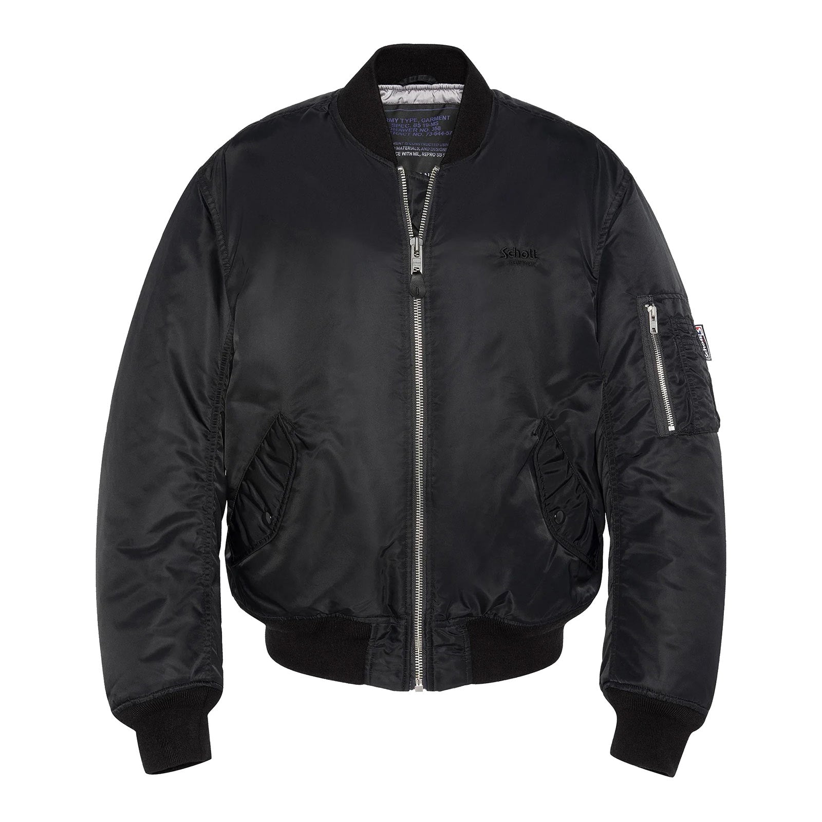 Oversized Unisex Vintage Bomber black Schott NYC