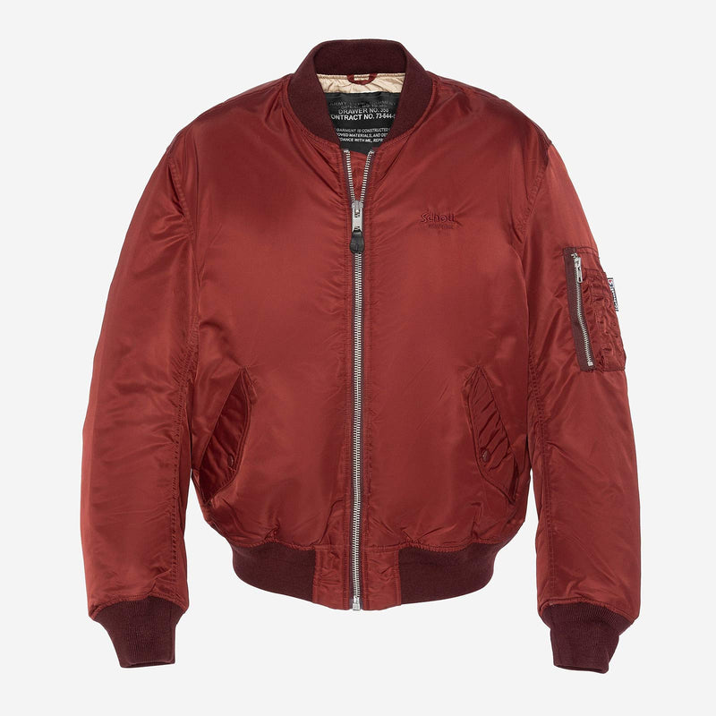 Oversized Unisex Vintage Bomber cordovan