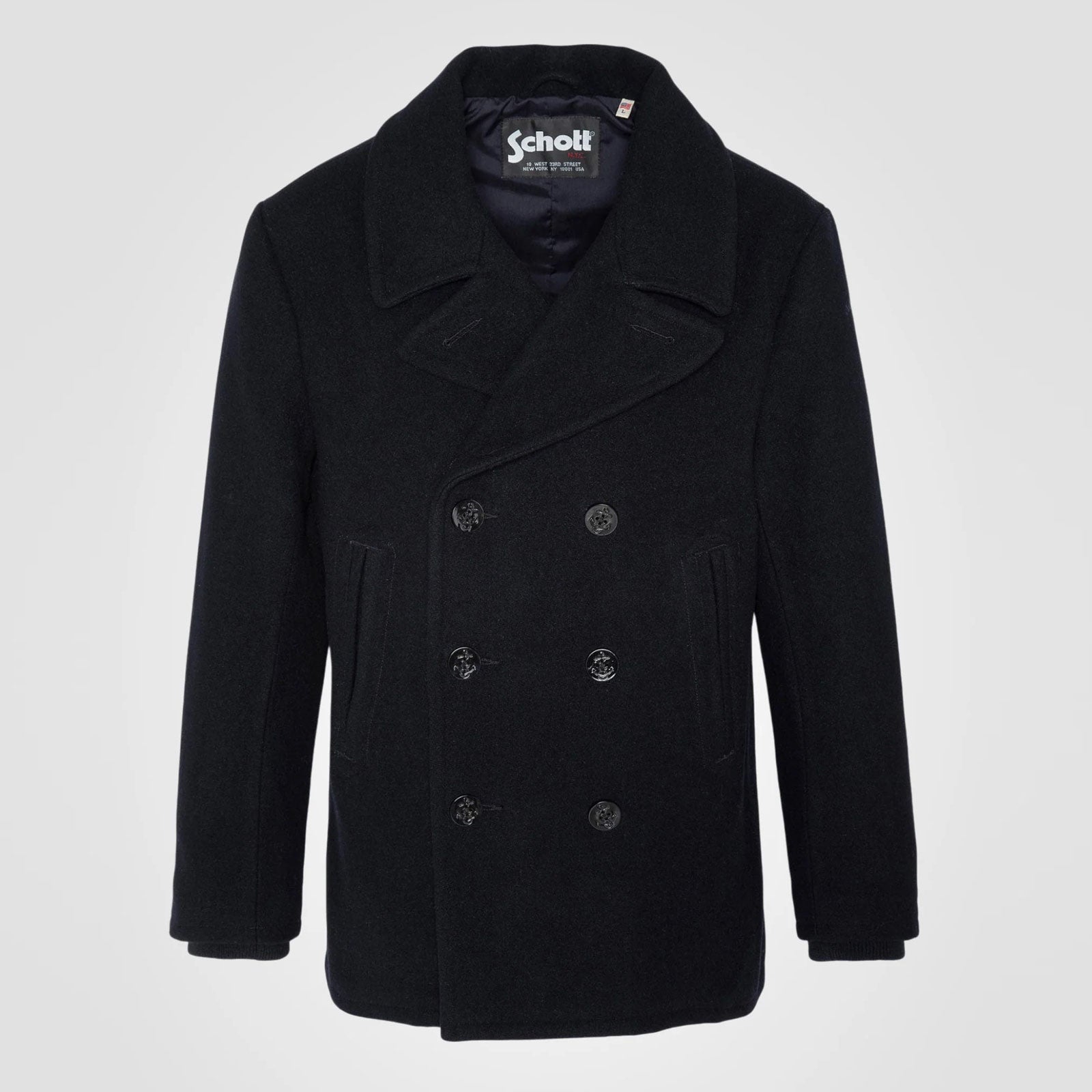 Seacoat Coat dark navy Schott NYC