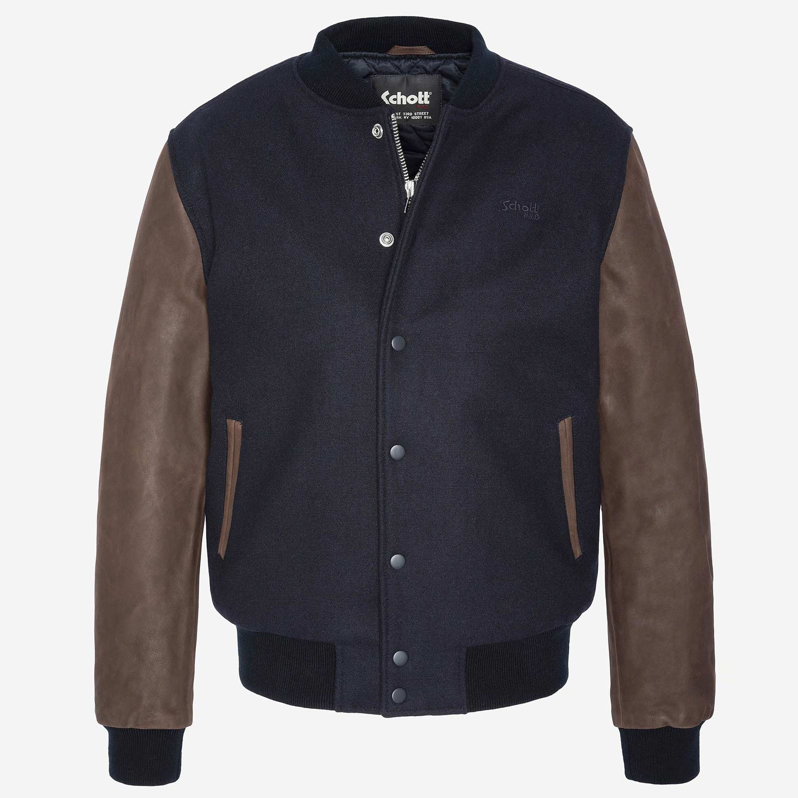 Varsity Jacket LCUSA navy/brown