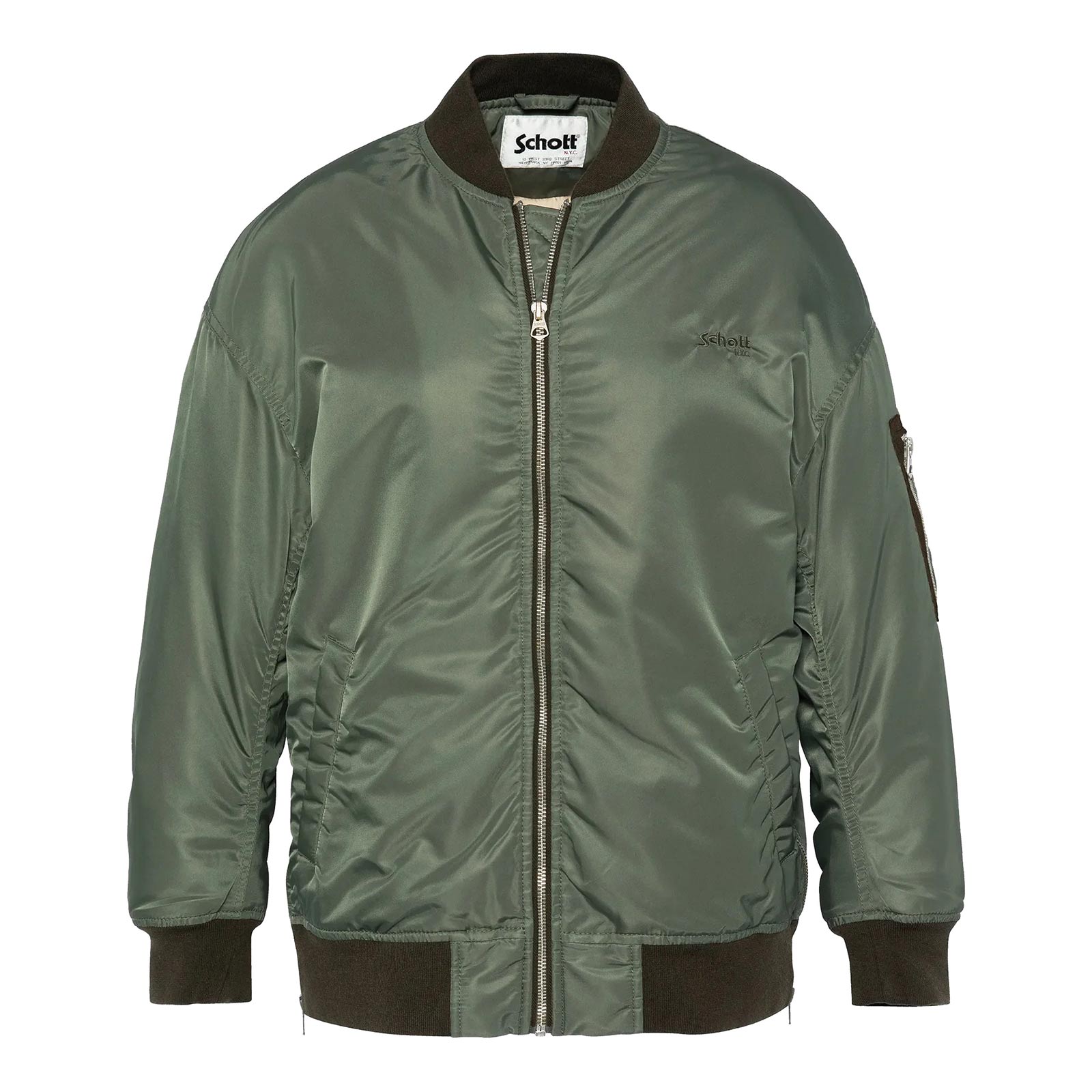 Air-Long W RS Bomber us green Schott NYC