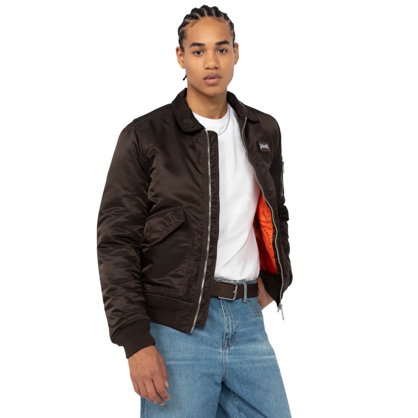 CWU Regular Fit Blouson dark brown Schott NYC