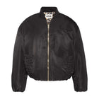 Cropped Oversized Bomber black