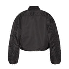 Cropped Oversized Bomber black