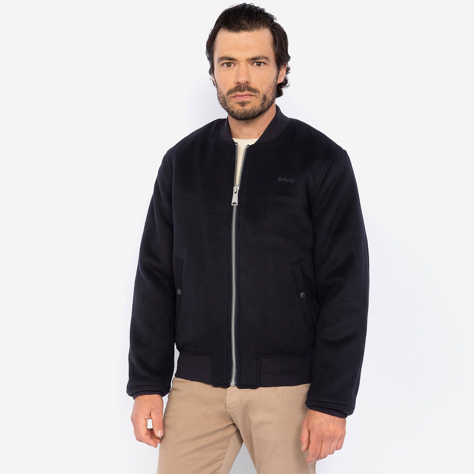 MA Wool Bomber Jacket navy