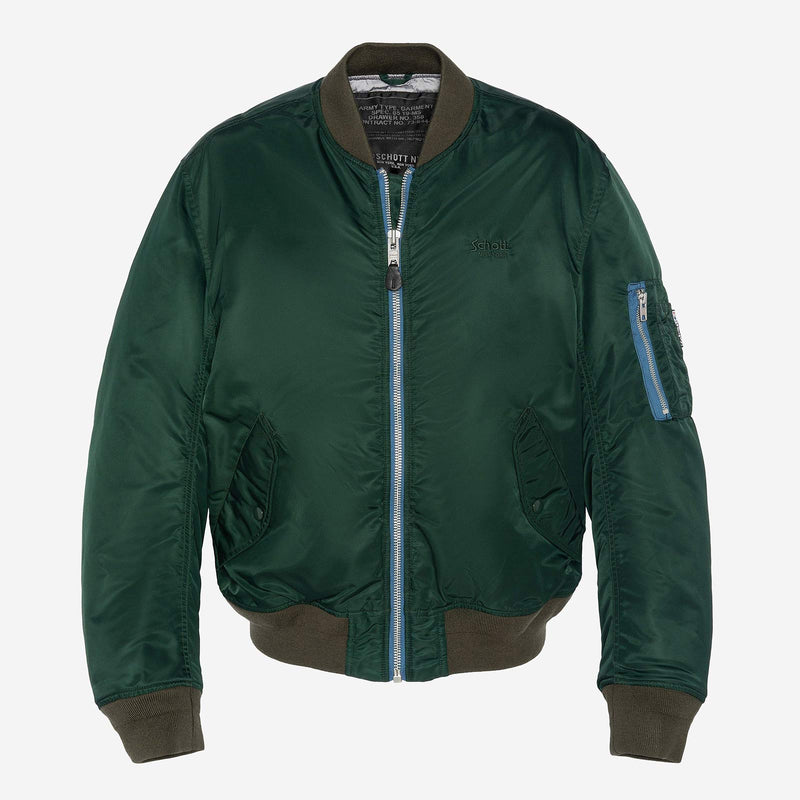 Oversized Unisex Vintage Bomber forest