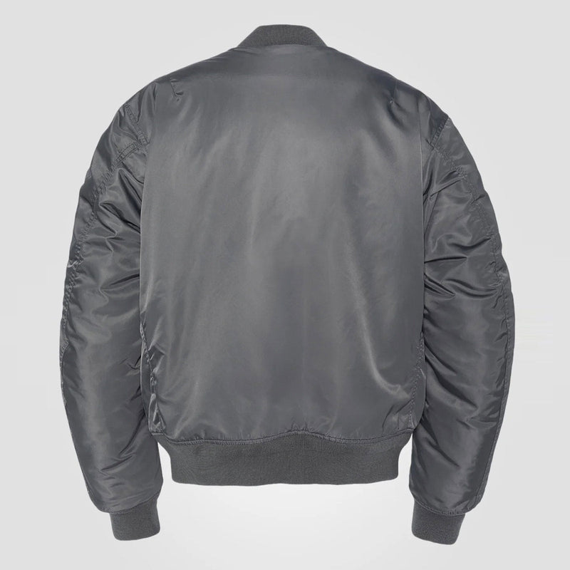 Oversized Unisex Vintage Bomber pewter Schott NYC