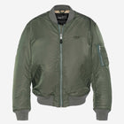 Oversized Unisex Vintage Bomber us green