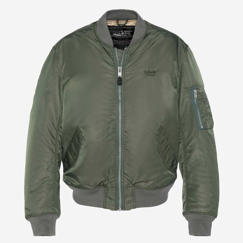Oversized Unisex Vintage Bomber us green