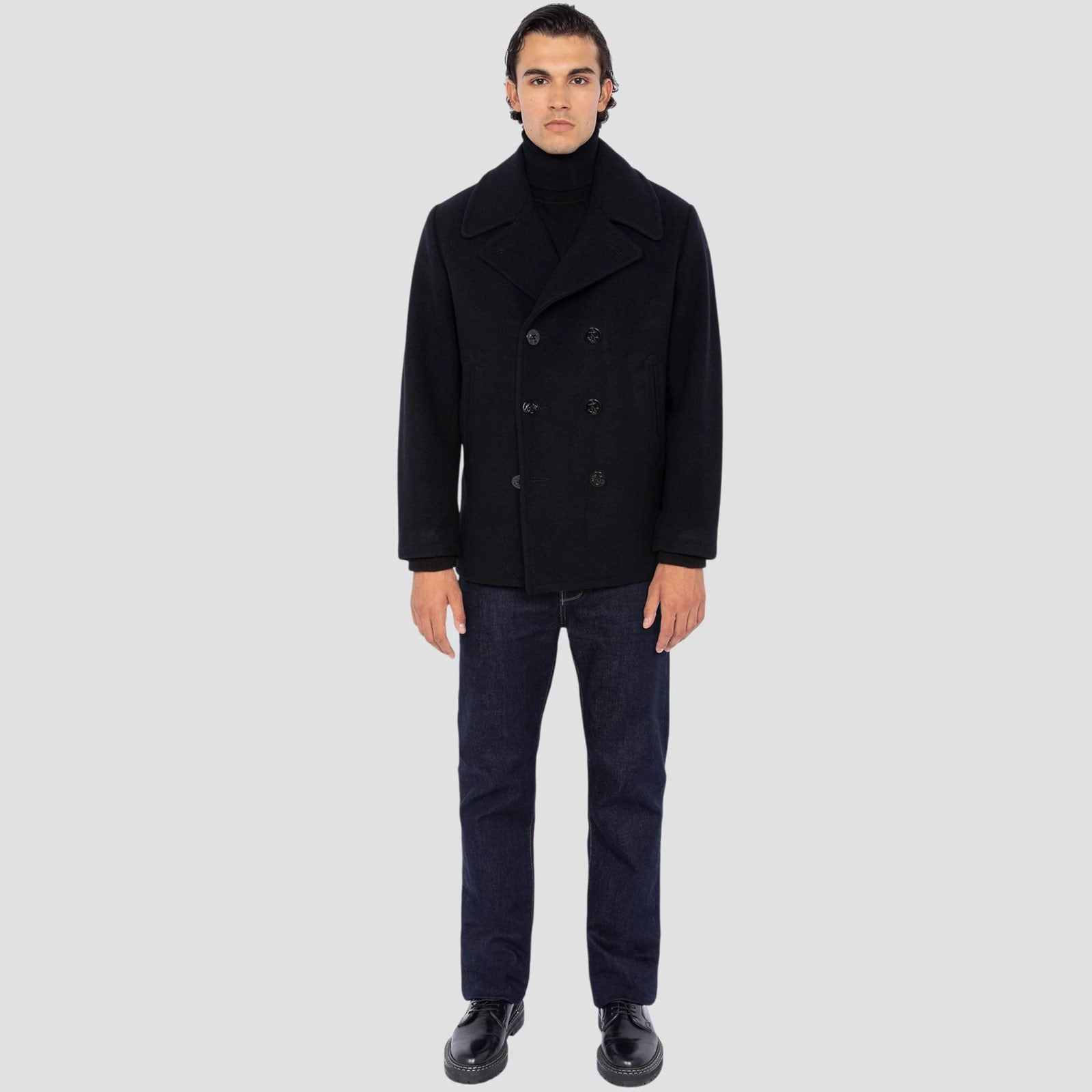 Seacoat Coat dark navy Schott NYC