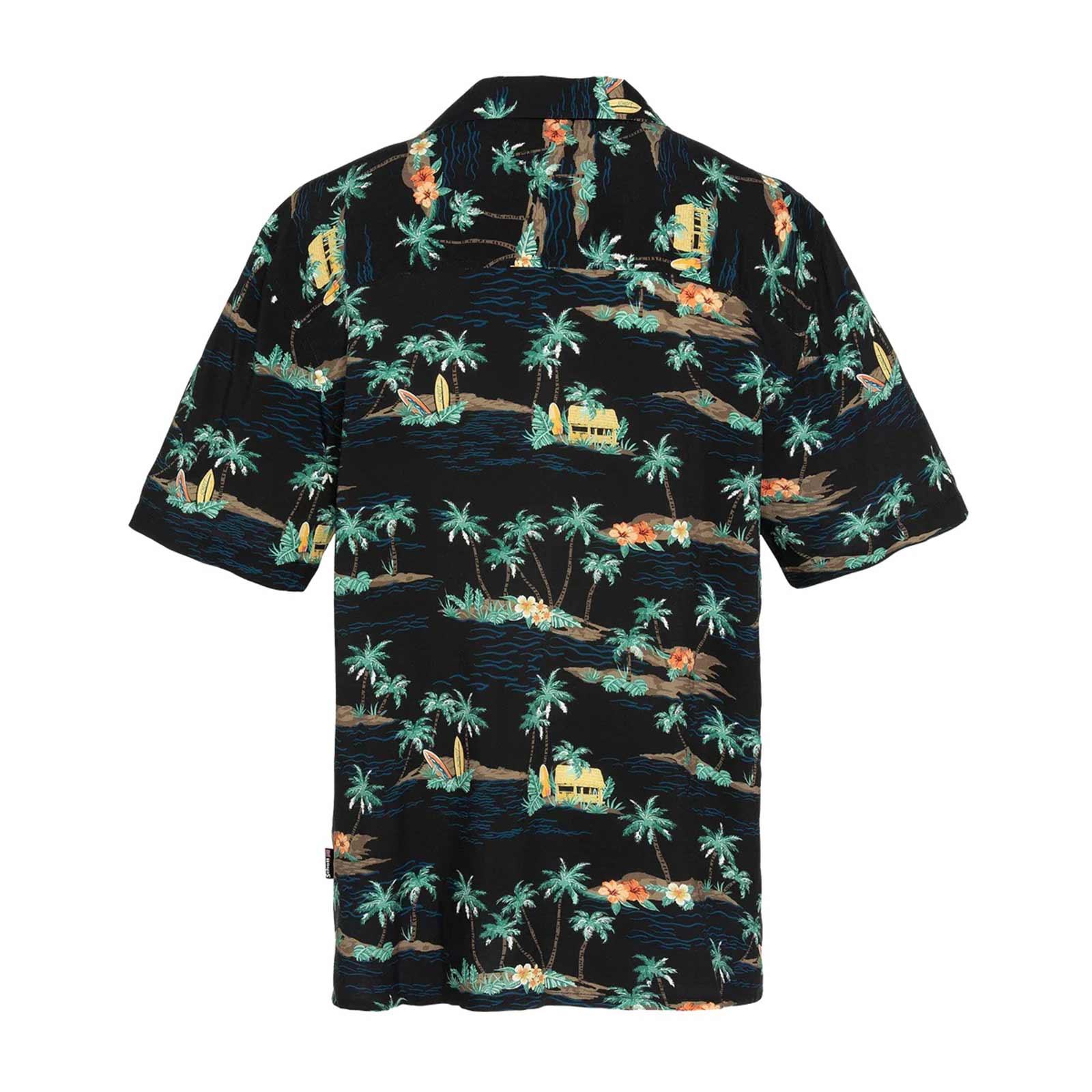 Shcapri Chemise Vintage Print Hawai black cabana Schott NYC