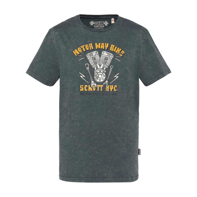 Tsbarley T-Shirt anthracite Schott NYC