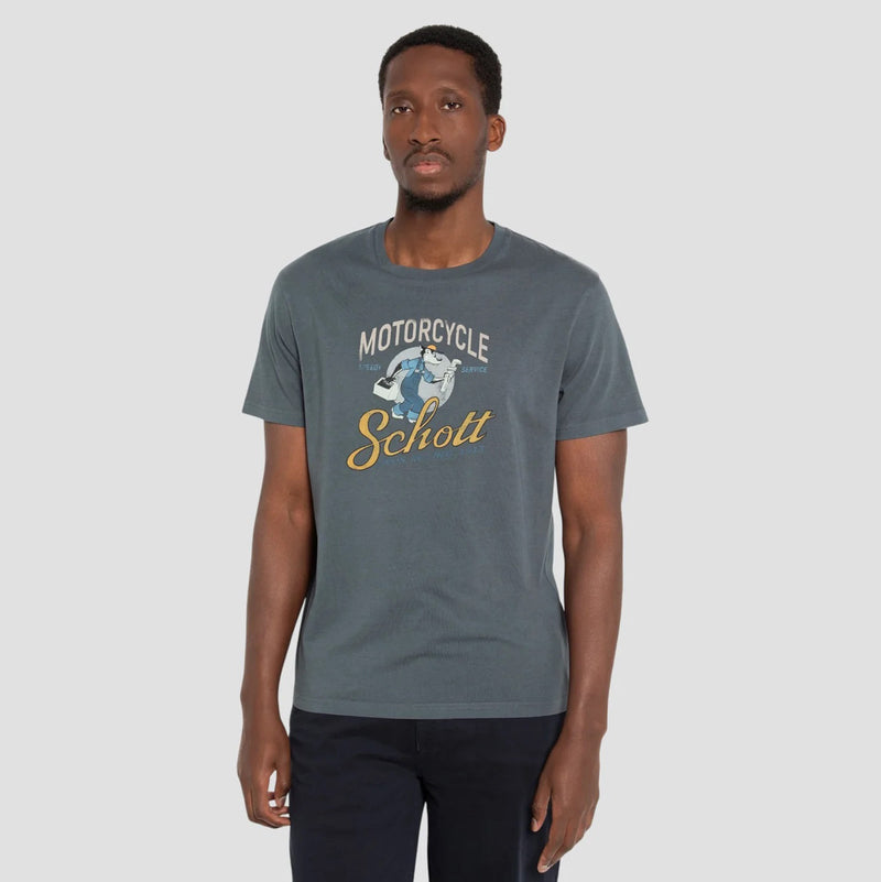 Tsbarton T-Shirt anthracite Schott NYC