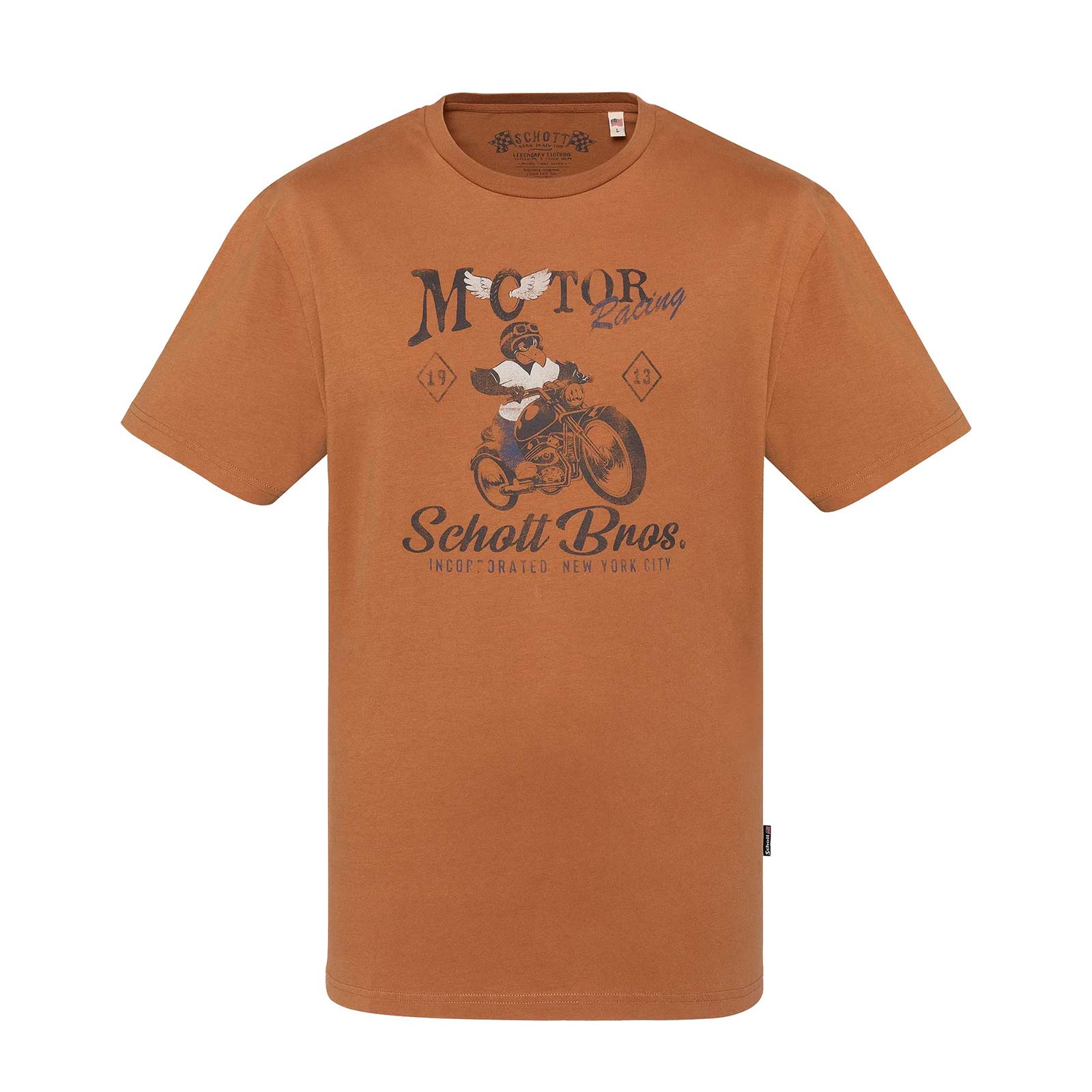 Tsbluff T-Shirt camel Schott NYC
