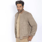 Velour Blouson dark beige