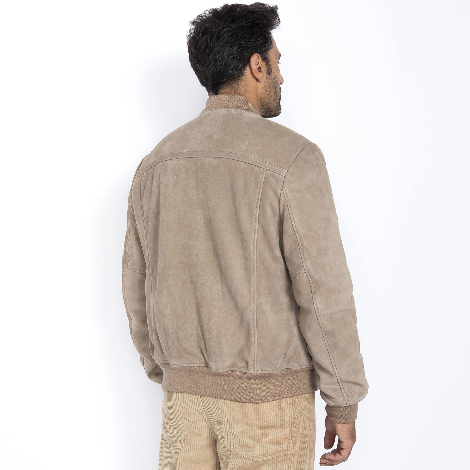 Velour Blouson dark beige