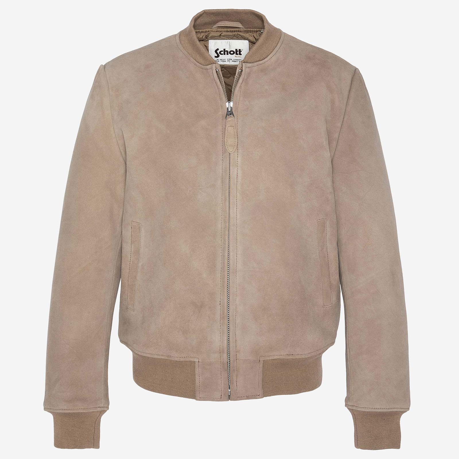 Velour Blouson dark beige