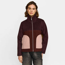 Block Jacket burgundy
