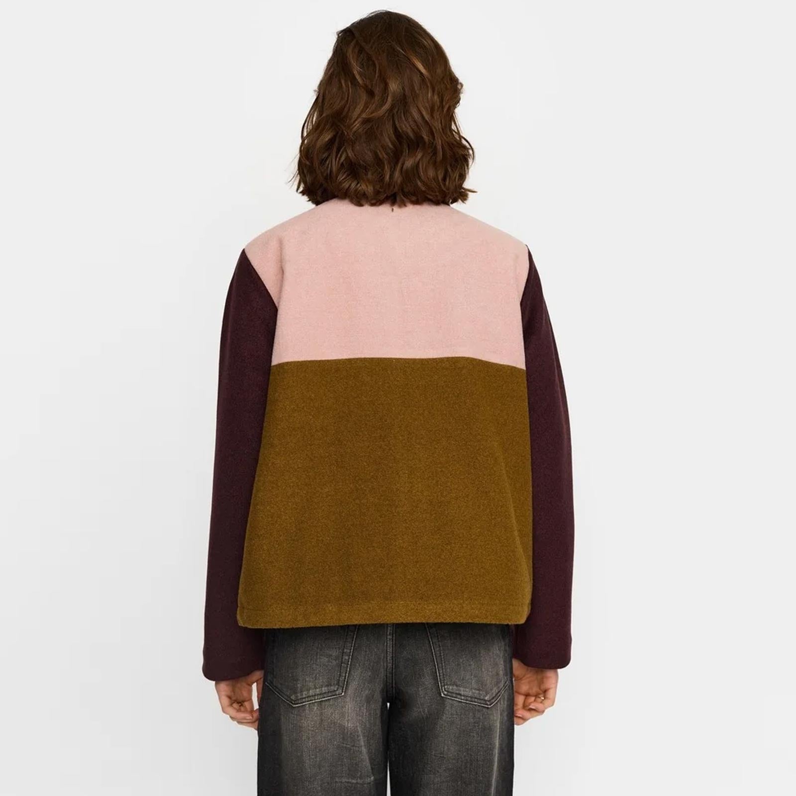 Block Jacket burgundy