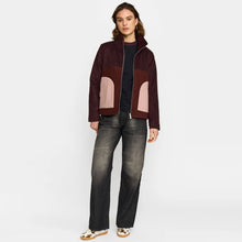 Block Jacket burgundy