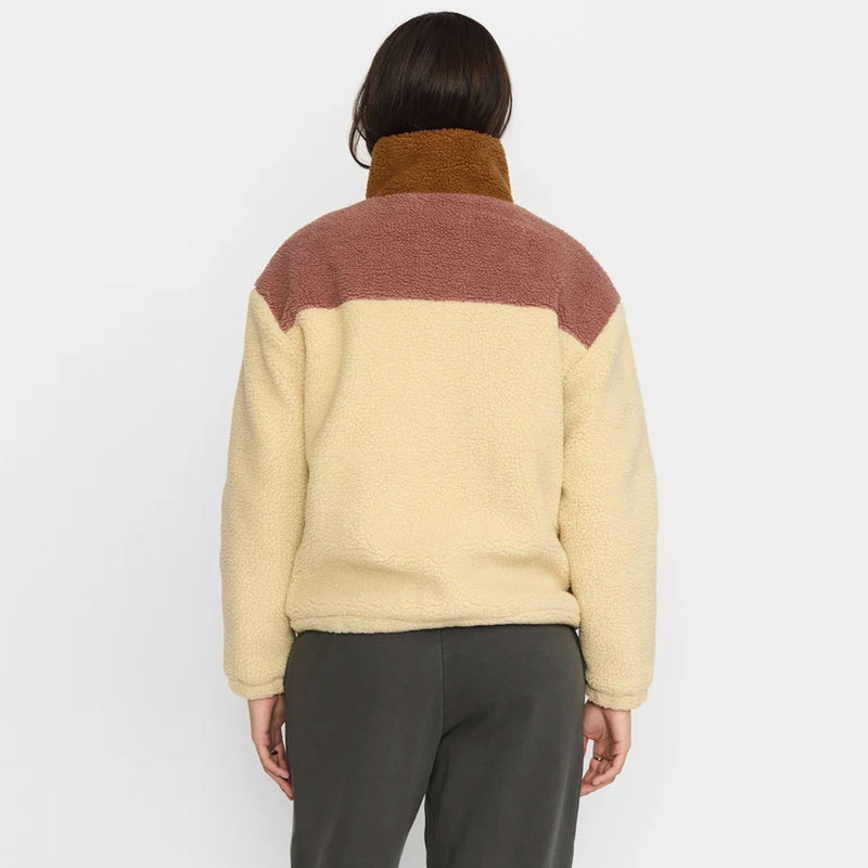Block Teddy Jacket lightbrown
