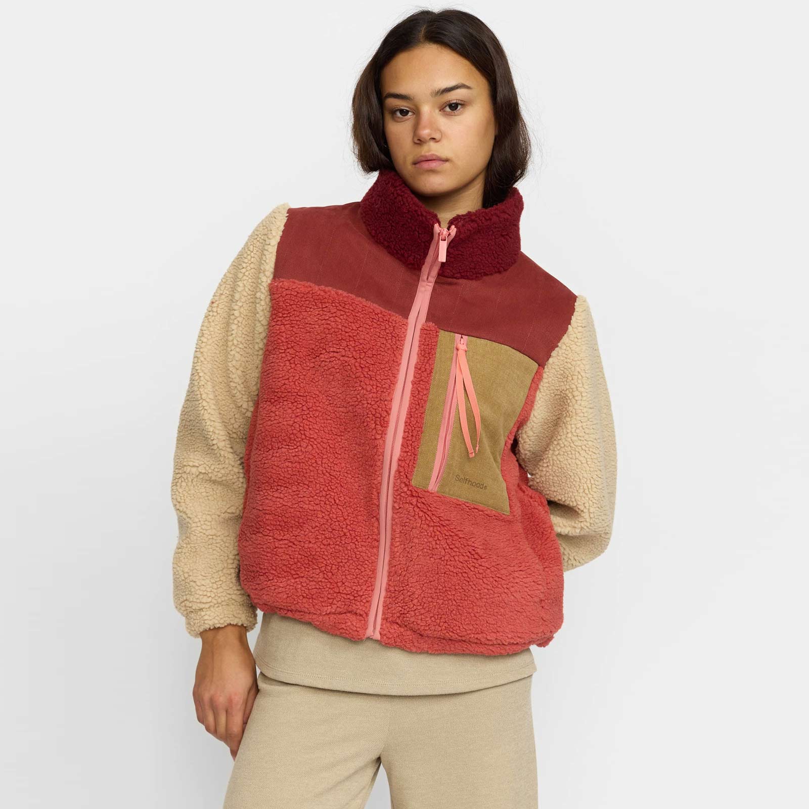 Block Teddy Jacket rust Selfhood