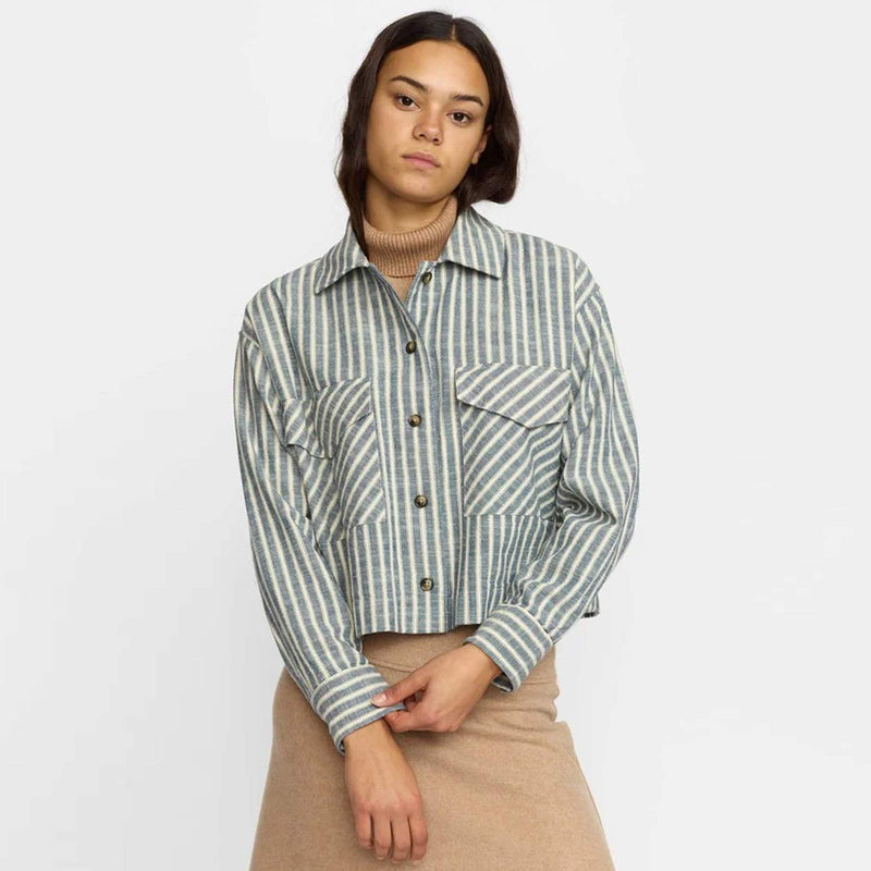 Cropped ShirtJacket blue Selfhood