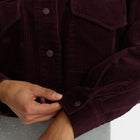 Cropped ShirtJacket burgundy Selfhood
