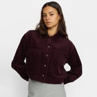 Cropped ShirtJacket burgundy Selfhood