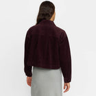 Cropped ShirtJacket burgundy Selfhood