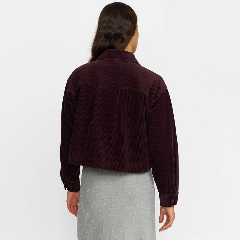 Cropped ShirtJacket burgundy Selfhood