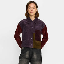 Cropped Shirt Jacket darkpurple