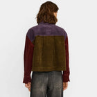 Cropped Shirt Jacket darkpurple